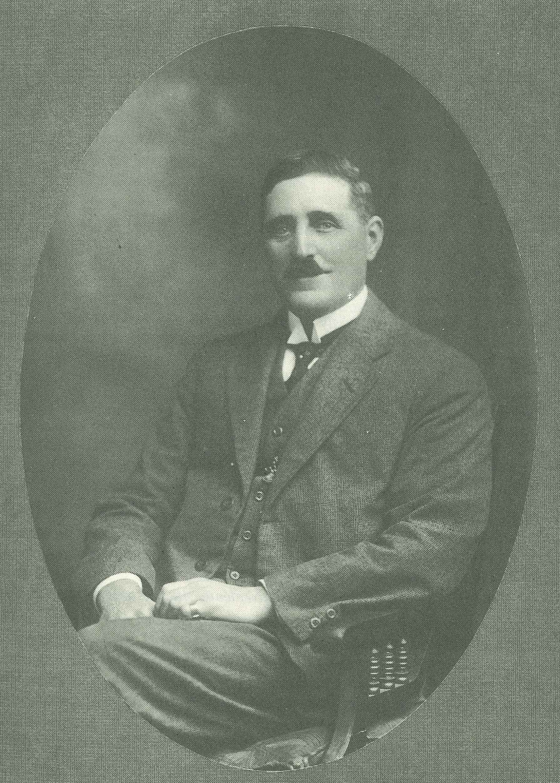 Studio portrait of Walter George Hiscock, founding director of Long Island Estates