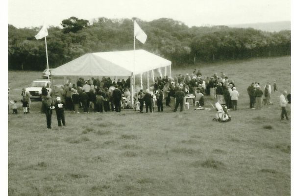 TheNationalGC_History_1998 October press conference marquee